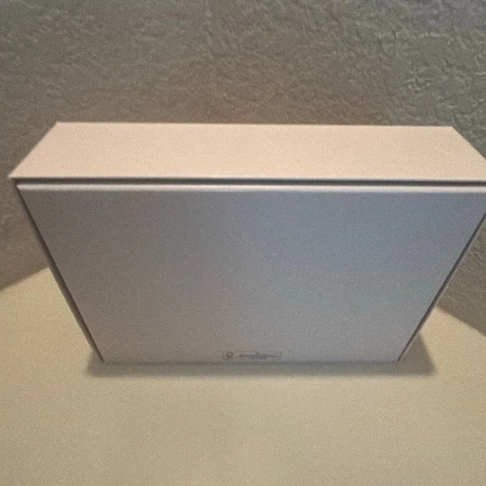 Jimmy Choo Medium Gift Box White Gold Logo Luxury Storage Home Decor Display